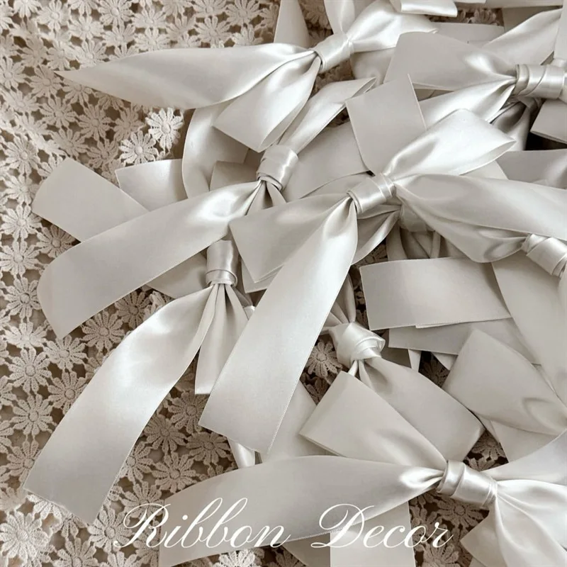 Bowknot Ribbon Garland Flags Princess Girls Room Wall Hanging Banner Kids Birthday Baby Shower Wedding Party Decor Photo Props view 6