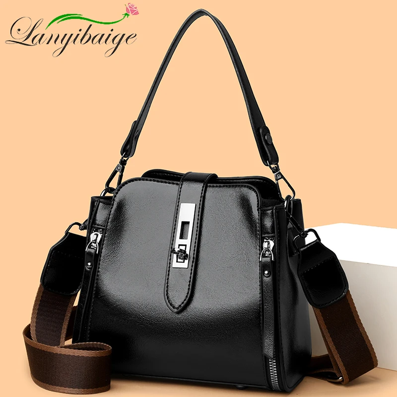 

High Quality Leather Luxury Purses And Handbags Women Bags Designer Female Shoulder Crossbody Bags For Ladies 2025 Sac A Main
