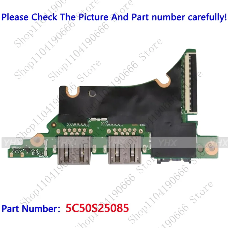 

Для LENOVO Yoga 14sARE 2020 Slim 7 14ARE05 USB-A плата чтения карт SD 5C50S25085 компоненты ноутбука