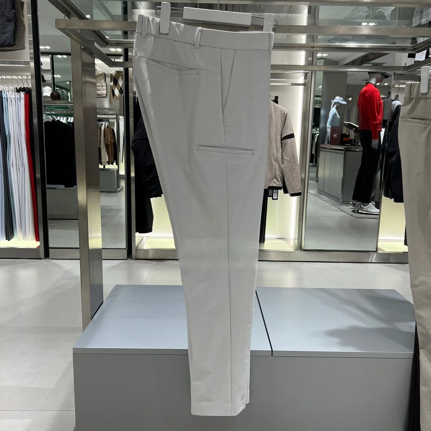 Men 26 New Korean Style Golf Pants Autumn Winter Solid Color Fleece Lined Straight Casual Sports Trousers