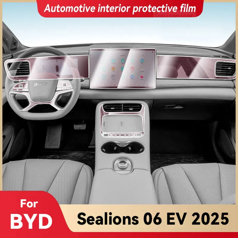 

For BYD SEALION 06 EV 2025 Car Interior Center Console Instrument Dashboard Protective Film Anti-scratch Sticker Accessories