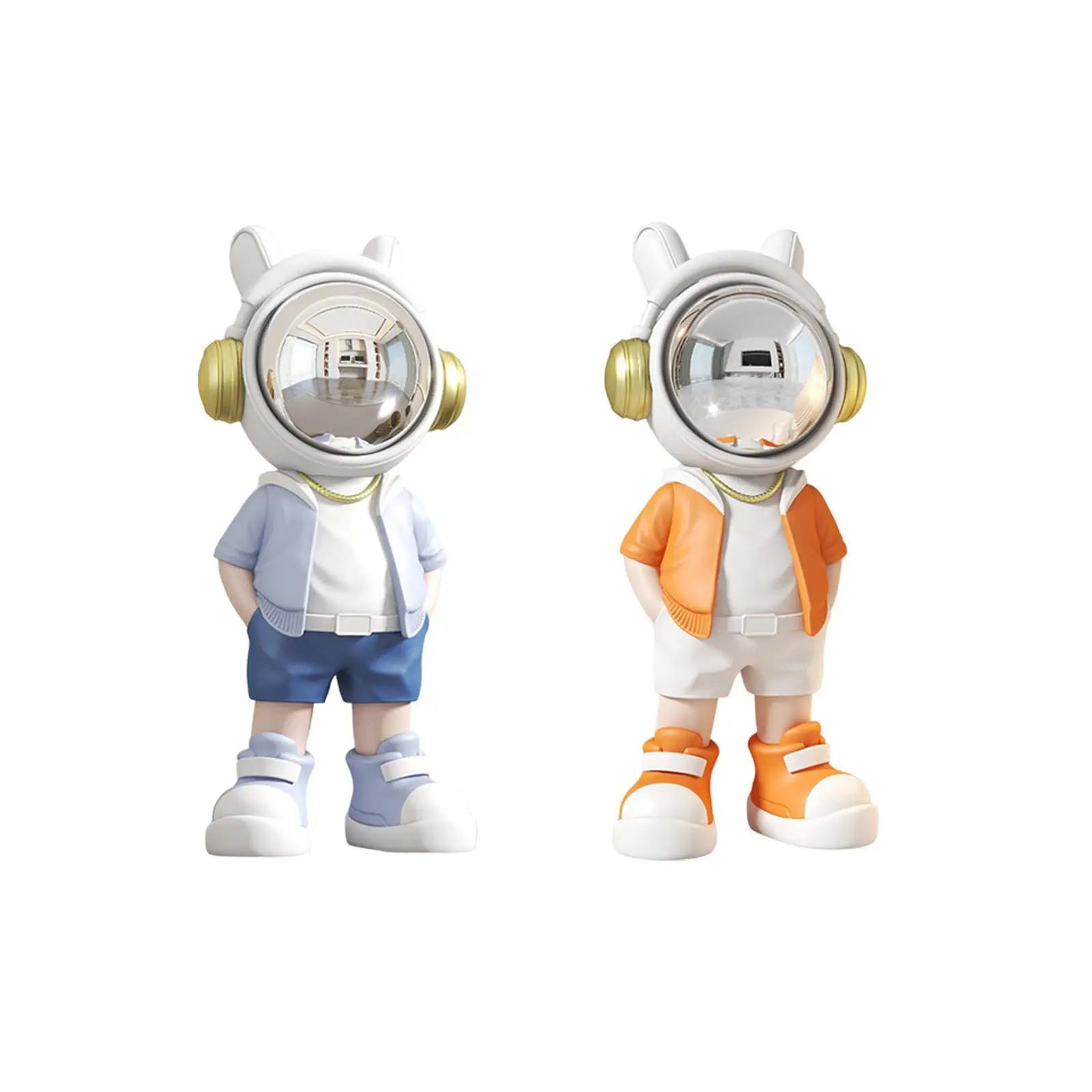 Tabletop Astronaut Figurine Astronaut Statue Resin Compact Astronaut Sculpture