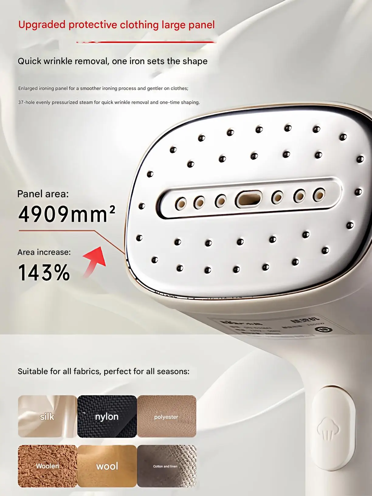 Bear Handheld Garment Steamer, a handy household and travel ironing device, small steam iron