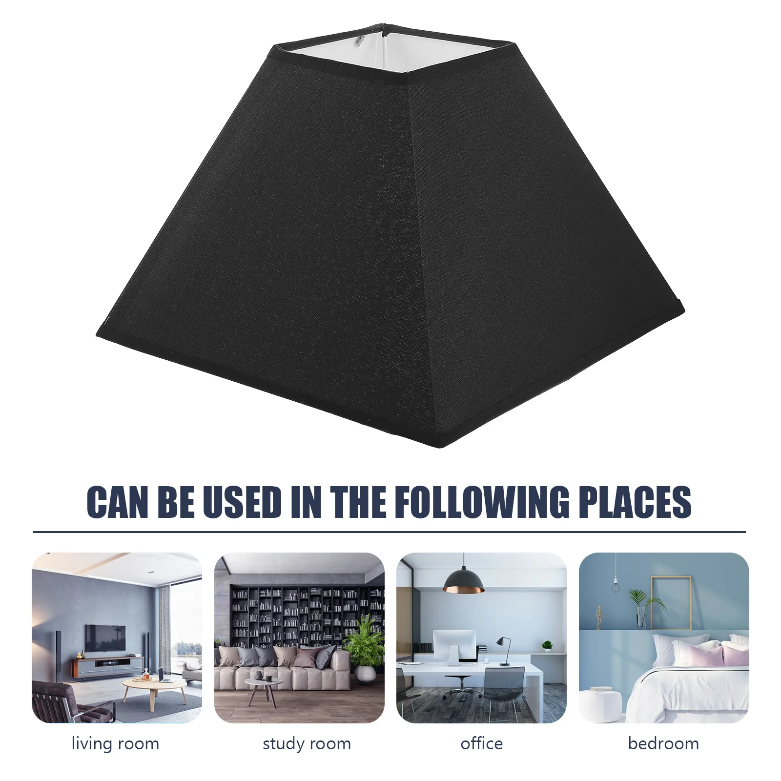 

1 комплект тканевого абажура, простой элегантный дизайн для домашнего декора, защитная крышка для лампы для гостиной, спальни, светильник