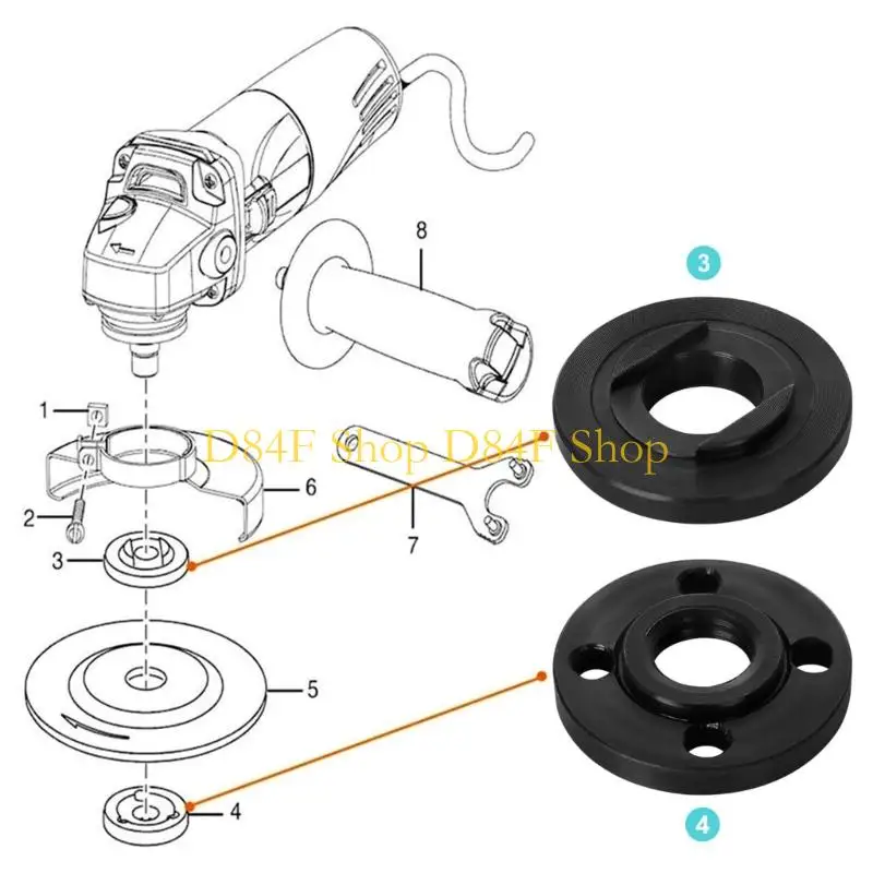 D84F Strong Metal Power Equipment Gringer Locking Plate Works On 100 Model Devices