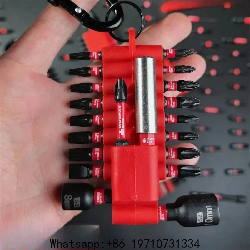 7-24Pcs Impact Driver Set – Magnetic S2 Steel Drill Bits with Organizer Sleeve, Durable Multi-Drive Tool Kit