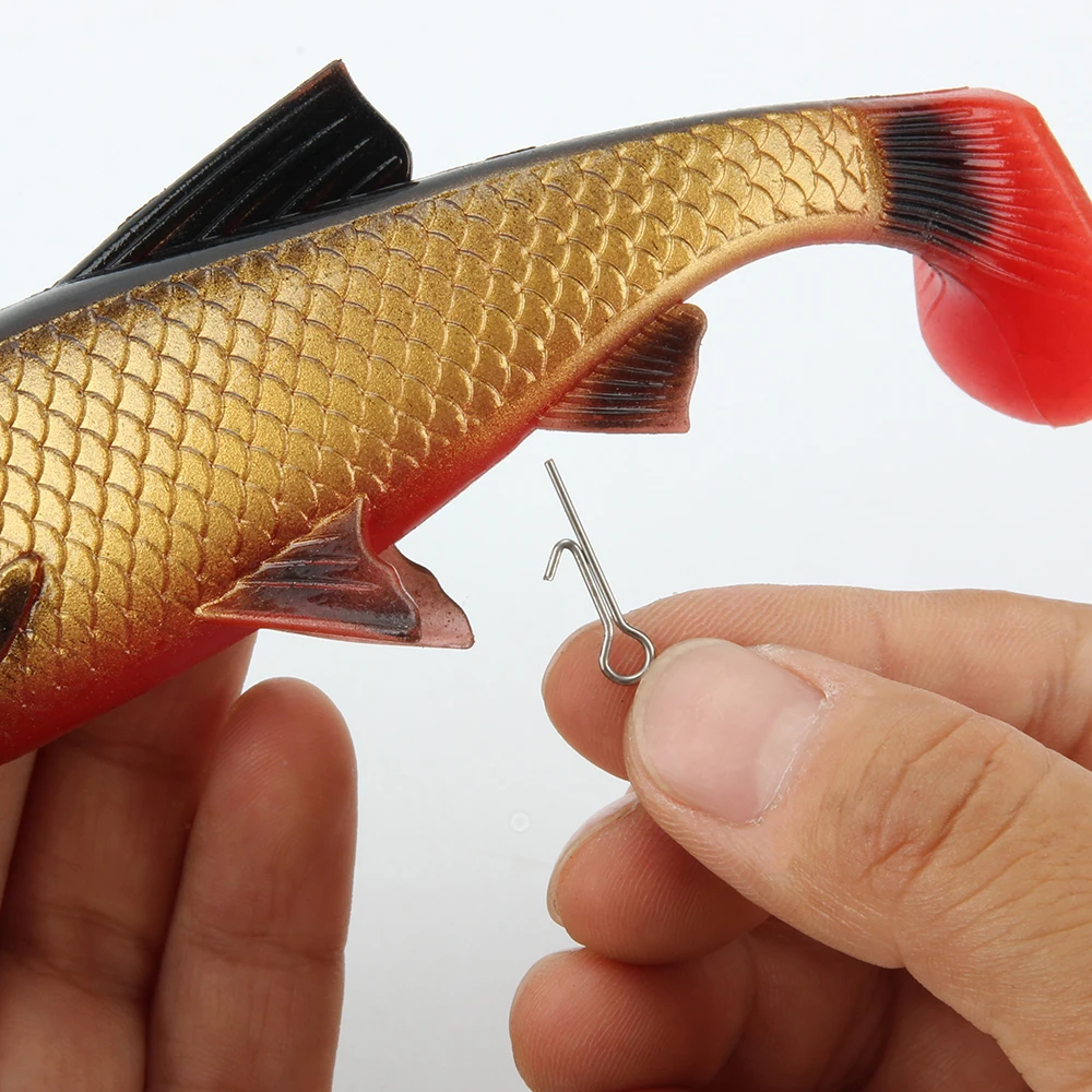 خشب الورد 100 قطعة مساعدة لينة الصيد السحر الطعم ستينغر سبايك هوك المسمار كرنك ربط دبابيس إبرة قفل ثابت الملحقات أداة