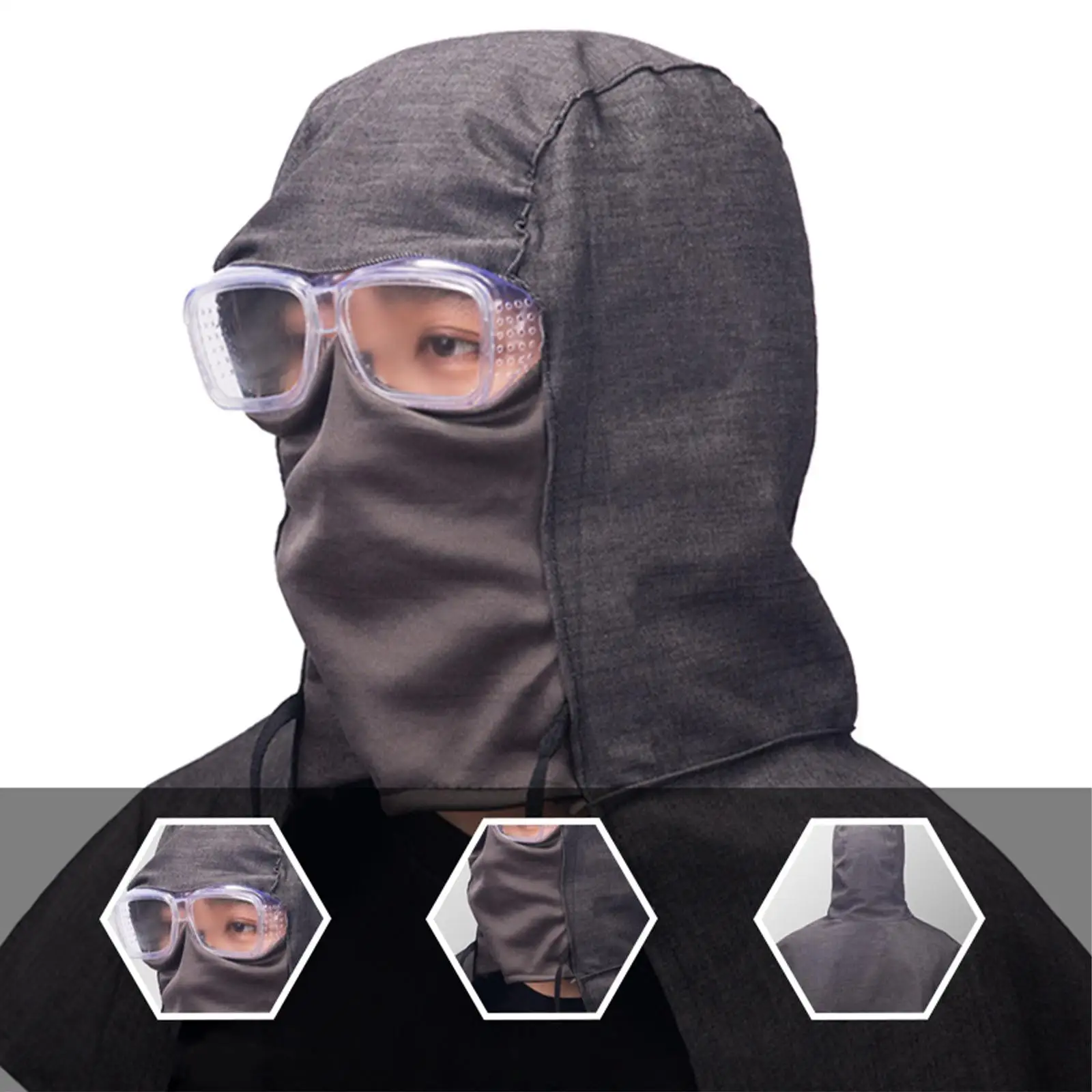 Full Protective Welding Hood Welding Headgear Work Hat Reusable Welded Neck Cover for Welding Full Face Cover Skin Protection