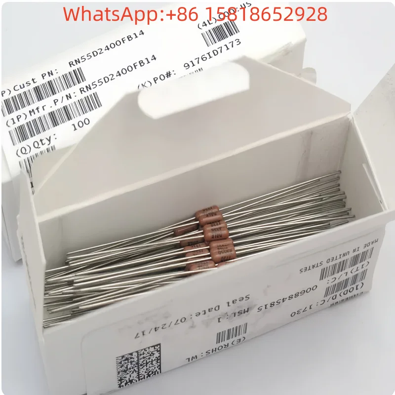 10pcs VISHAY-DALE 240R resistor 1/4W 0.25W RN55D2400FB14 Made in USA