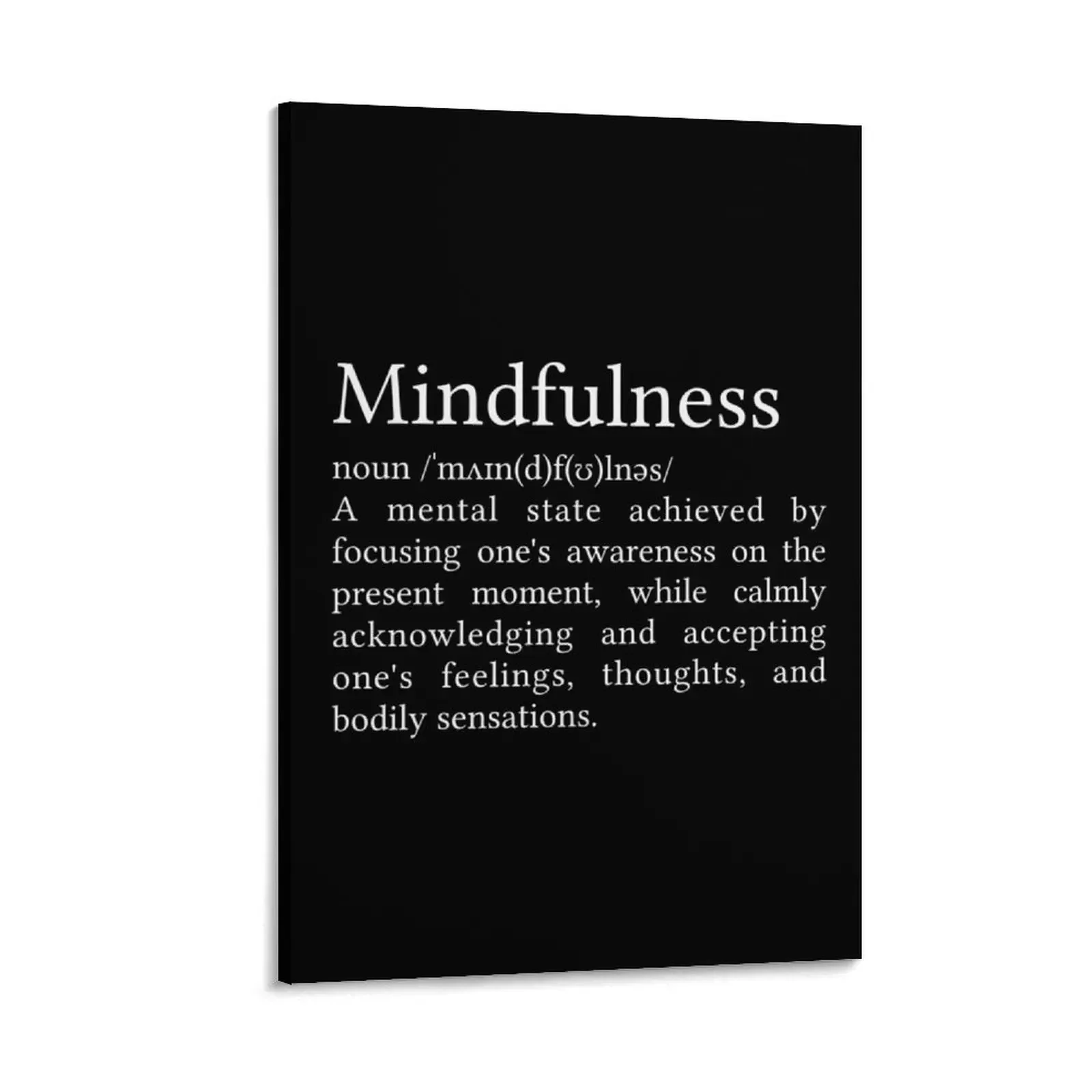 

Mindfulness Definition Canvas Painting wall art luxury home decor art mural