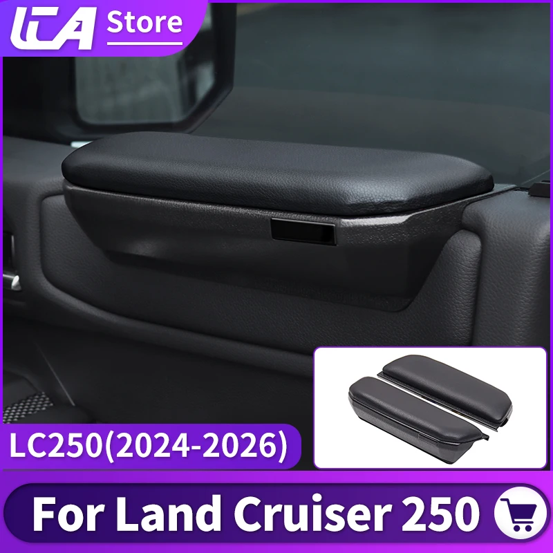 For Toyota 2024 2025 Land Cruiser 250 Prado LC250 j250 Leather Soft Padding Door Elbow Pad Interior Accessories Easy Install