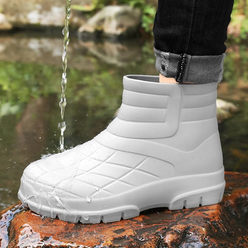 Street Fashion Slip on Winter Boots Pressure Reducing Insole, Anti-Slip Waterproof Light Warm for Snowy Leisure Daily Strolling