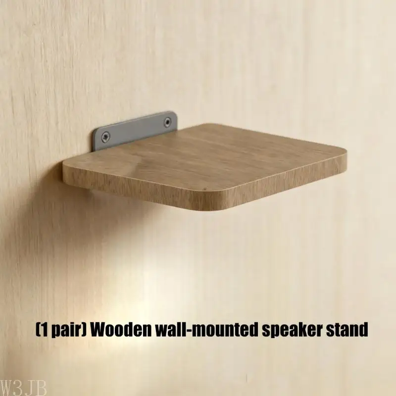 W3JB Platzsparende Soundbar-Wandhalterung, Massivholz-Wandregal für verbesserte Sound-Einrichtung und platzsparende – Detail 5