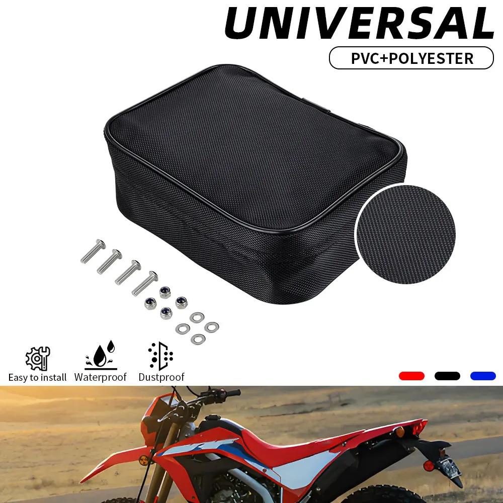 

Сумка для инструментов для мотоциклов, черная, универсальная, для Honda, Yamaha, KTM, задняя сумка для инструментов, сумки для хранения, для электровелосипедов