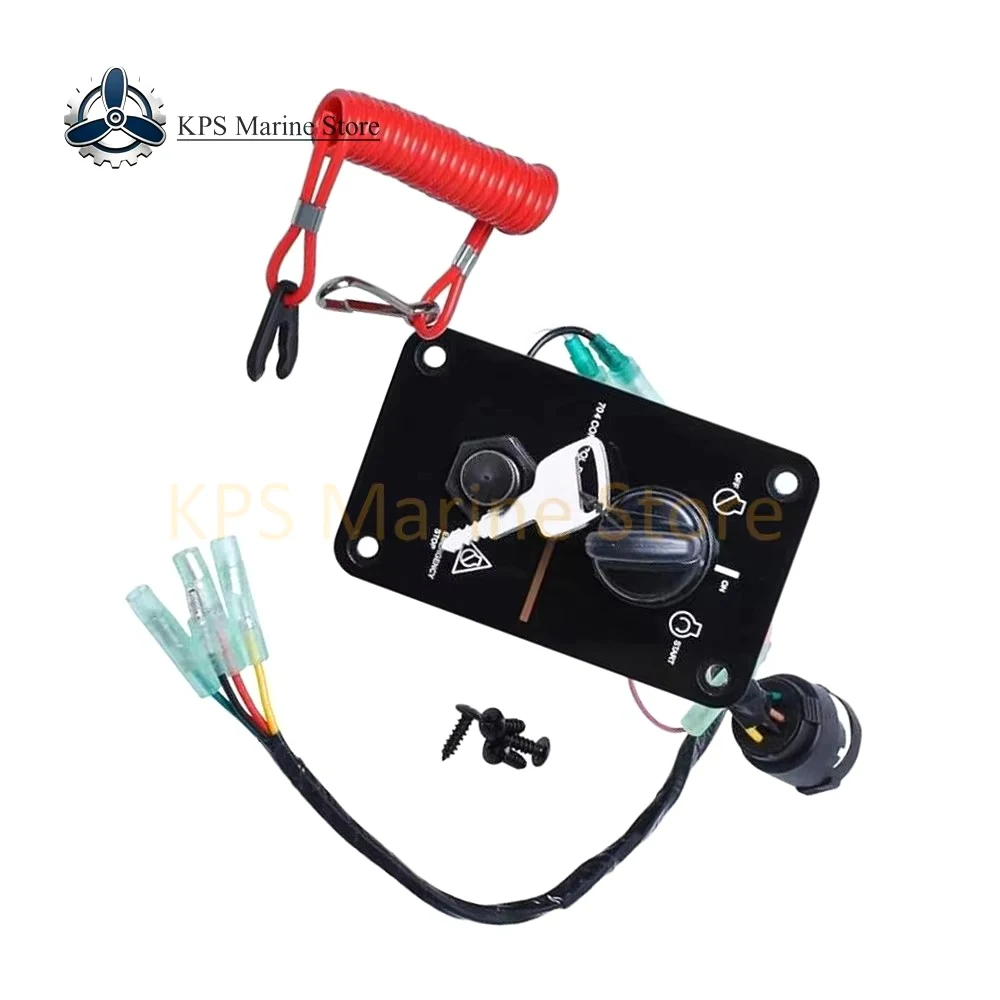 Single Engine Key Switch Panel, 704-82570-08 Fit for Yamaha Outboard Motors 704 Control Box Mounting Screws Assembly