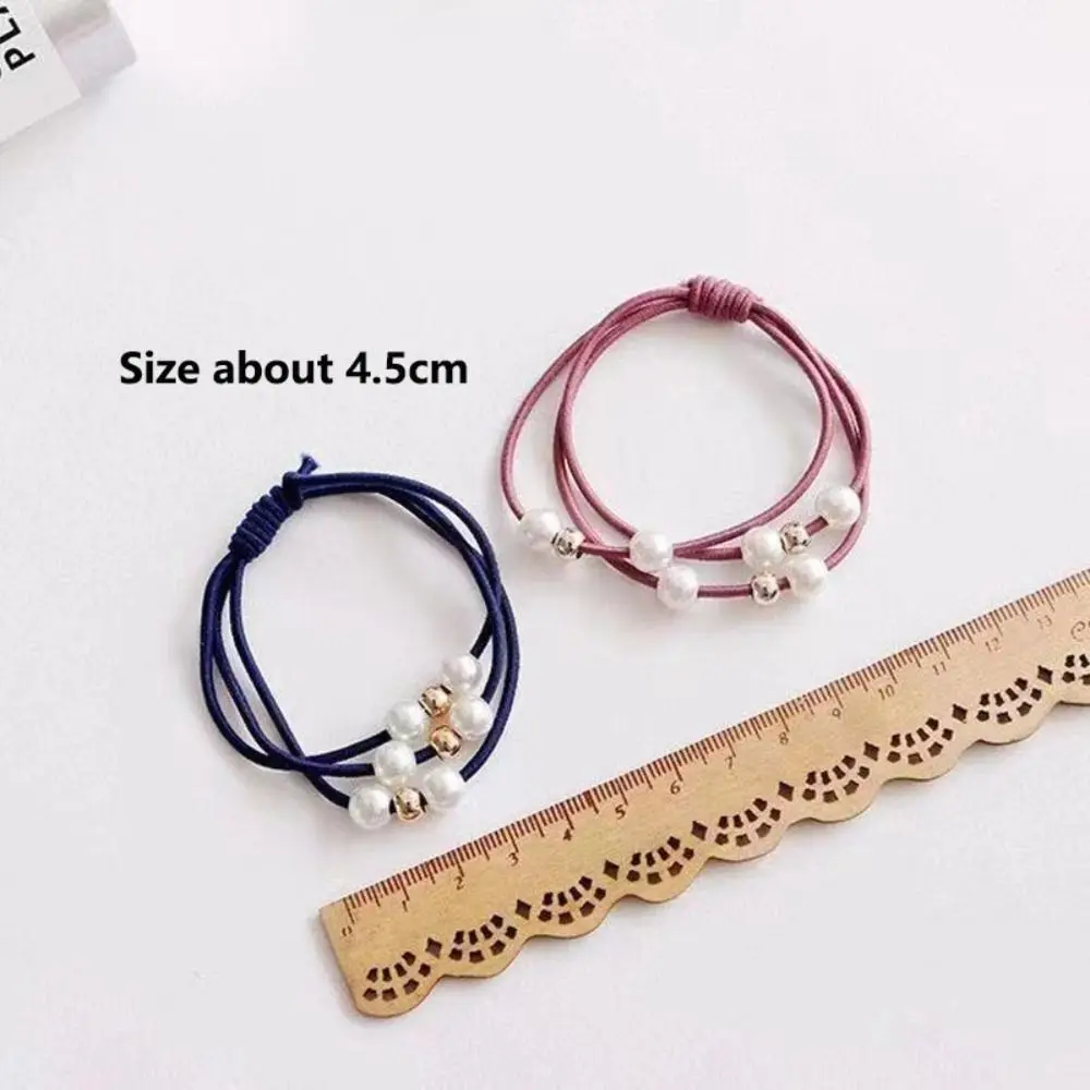 5 ชิ้น 9 ลูกปัดเพิร์ลเจ้าหญิง Headwear เกาหลีหลายชั้นแถบคาดศีรษะยืดหยุ่นสูงไม่เป็นอันตรายผมผมวงผมเครื่องประดับ