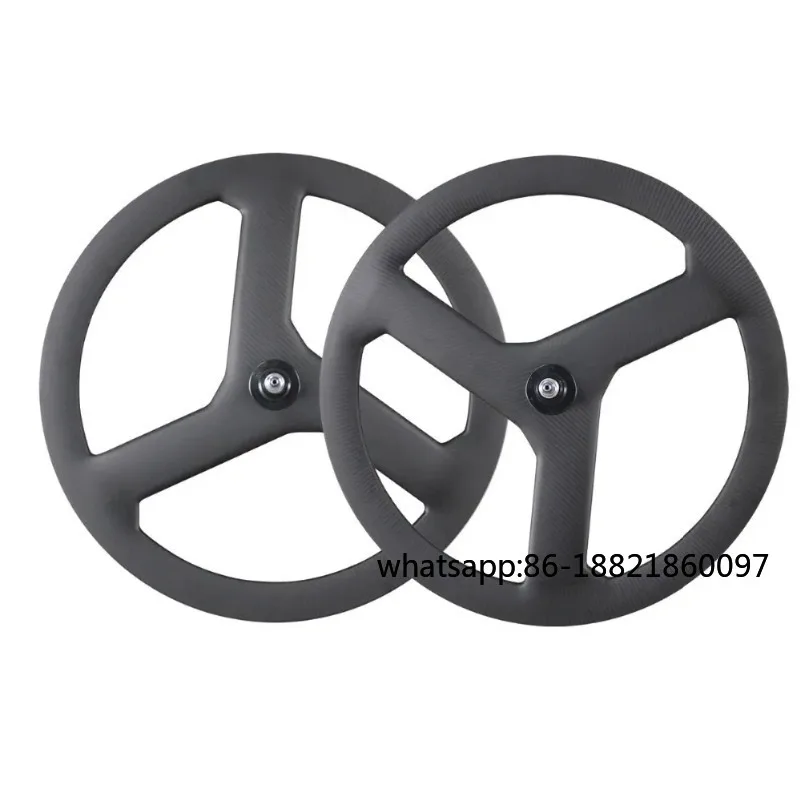 

Carbon fiber three spoke wheels, suitable for track bikes/road bikes