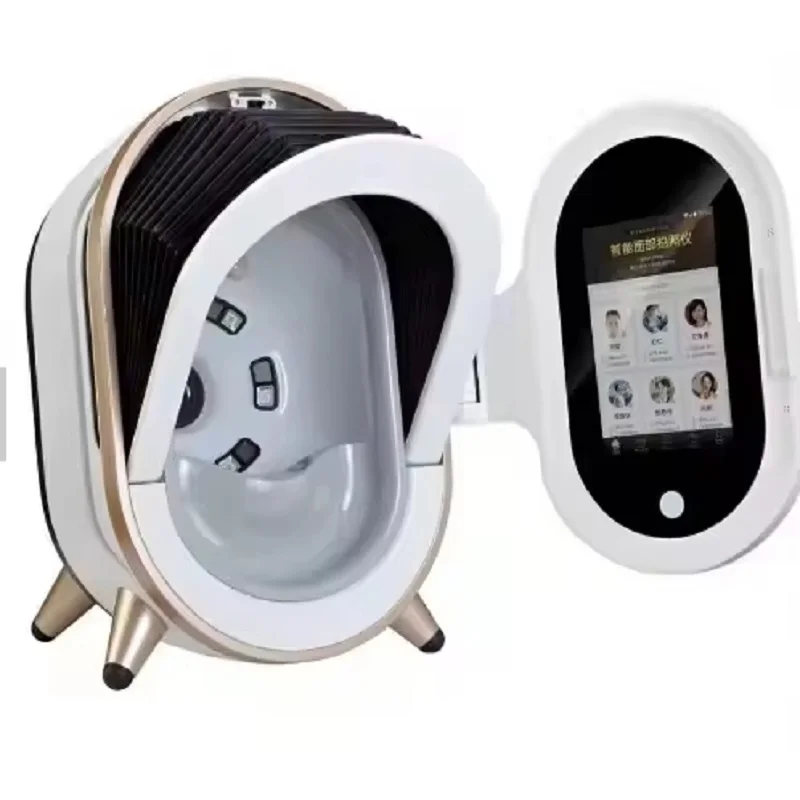 Smart Portable Skin Tester Analyzer Full Face Scanner Beauty Equipment Magic Mirror Skin Analyzer with iPad for Auto Analysis