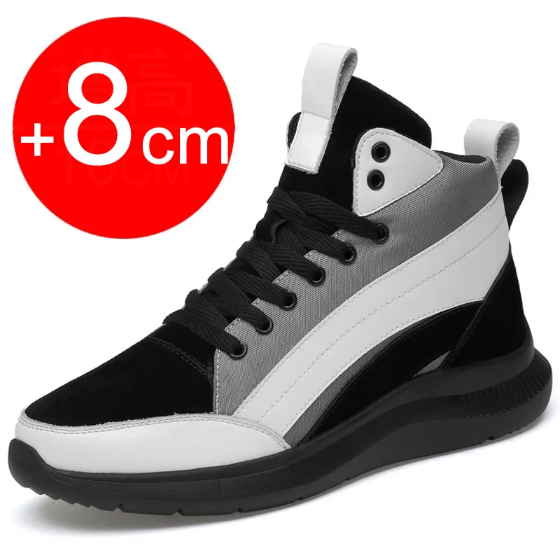 

Men Elevator Shoes Hidden Heels Sports Heightening Shoes For Man Increase Insole 8CM 6CM Optional Height Increasing Shoes Men