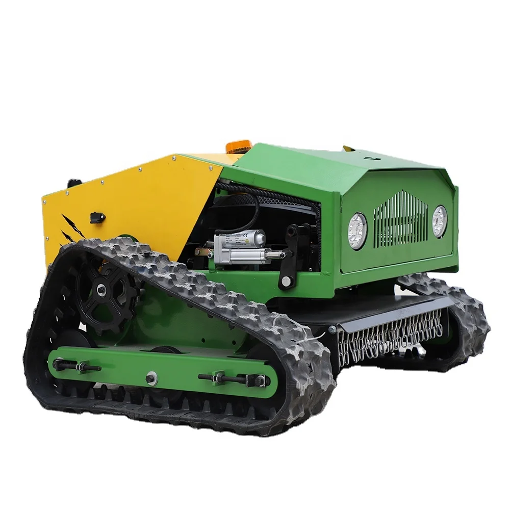 Masenter CE Crawler Robot Grasmaaier Benzine Zelfrijdende Tuin Zero Turn Afstandsbediening Grasmaaier Met Rubberen Tracks
