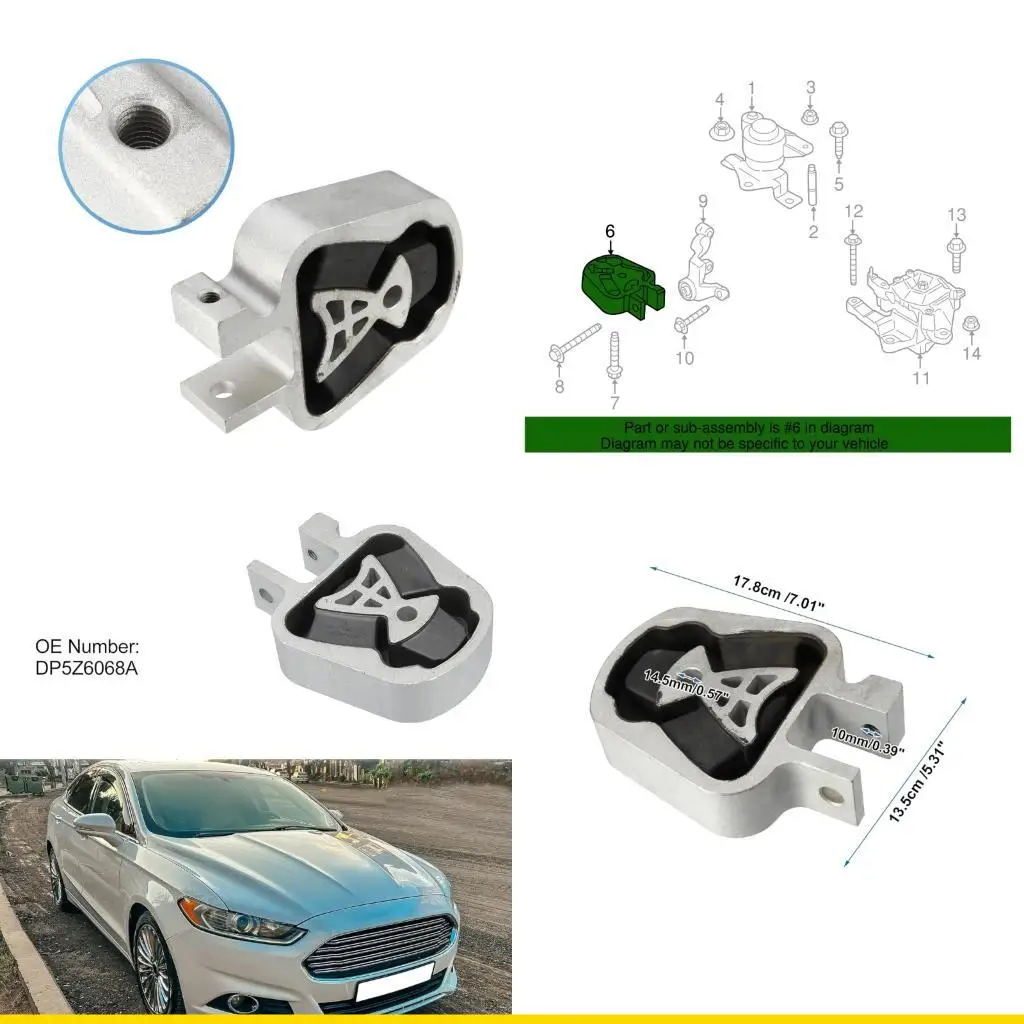 SZCH Car Rear Lower Engine Mount Torque Limiter Bracket DP5Z6068A Car Repair Parts for MKZ 2013-2021