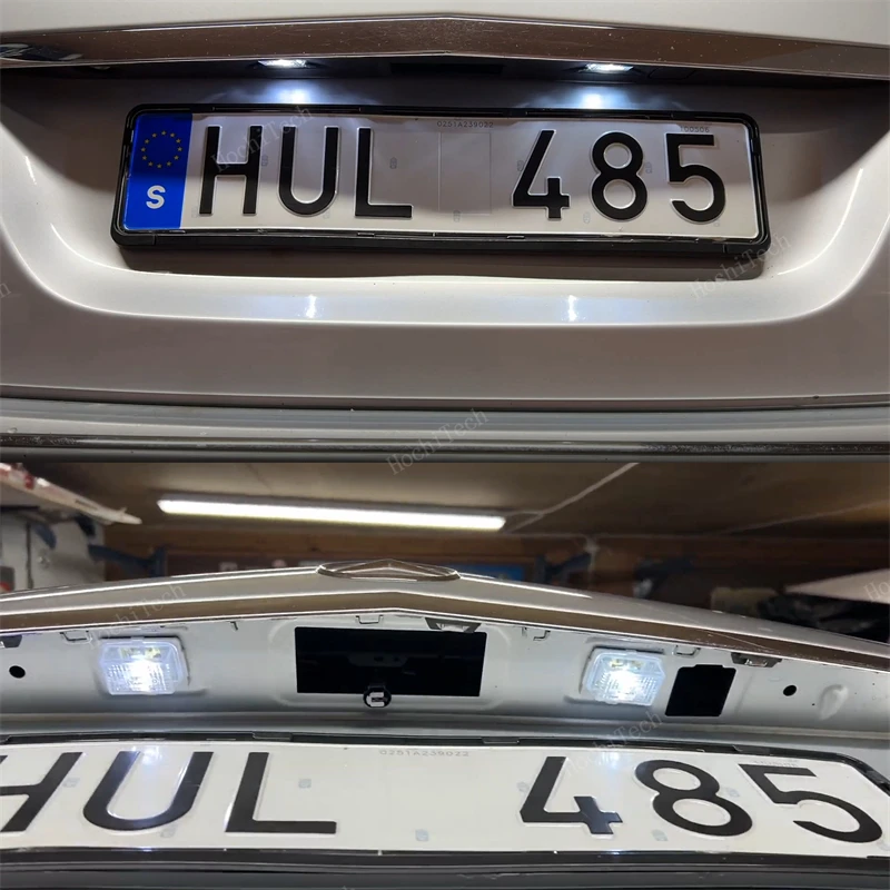 2pcs Error Free SMD LED Number License Plate Light Kit for Mercedes C E S CL W204 W212 C207 C216 W221 Car License Plate Lights