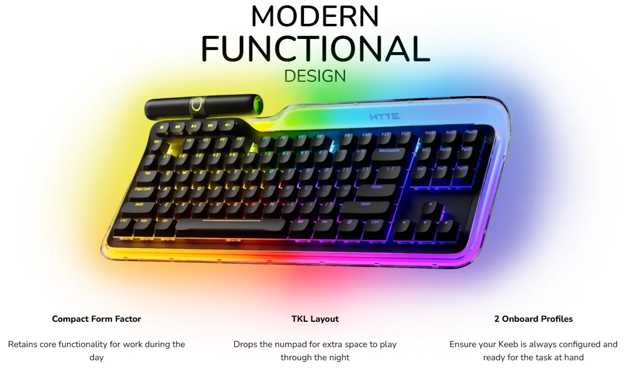 New Released Keeb TKL Keyboard Customized Mechanical Keyboard HY-TE