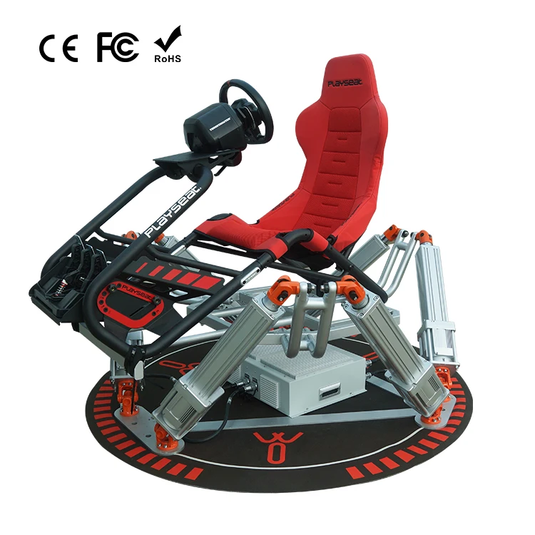 6DOF Motion Racing Simulator with High-End Force Feedback, Full Motion Racing Game Set Compatible with PC/PS5/Xbox