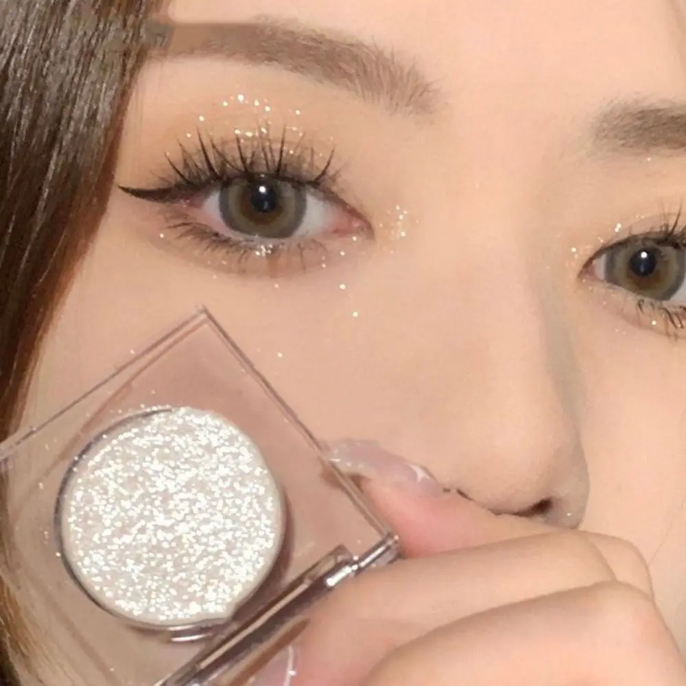 Bling Bling Glitter Super Shining Eyeshadow Pearlescent Shimmer Pink Eyeshadow Long Lasting Eye Brightening Makeup