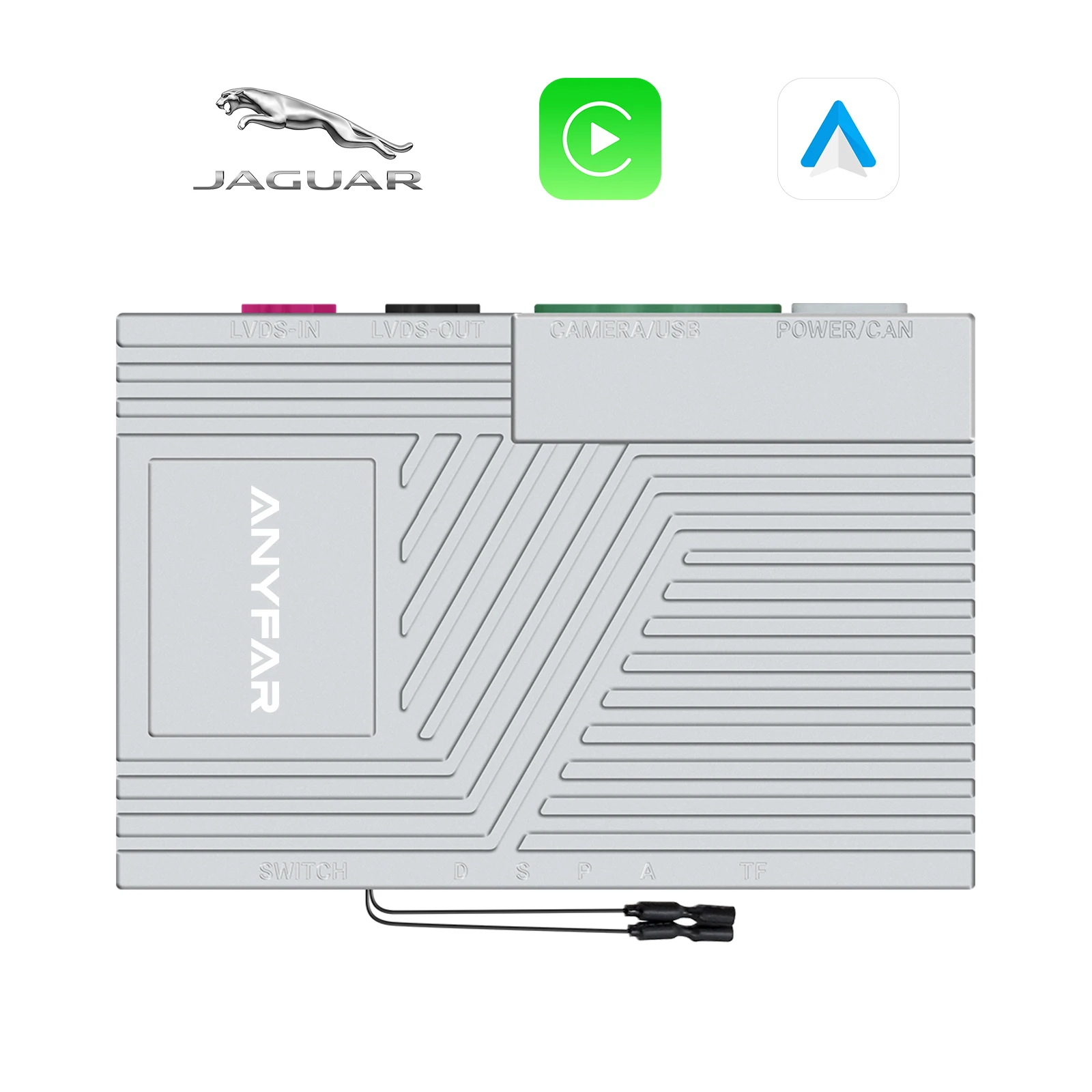 Ezonetronics Wireless CarPlay Android Auto Retrofit Kit Decoder Box CarPlay Interface for Jaguar XE XFL F-Type F-Pace