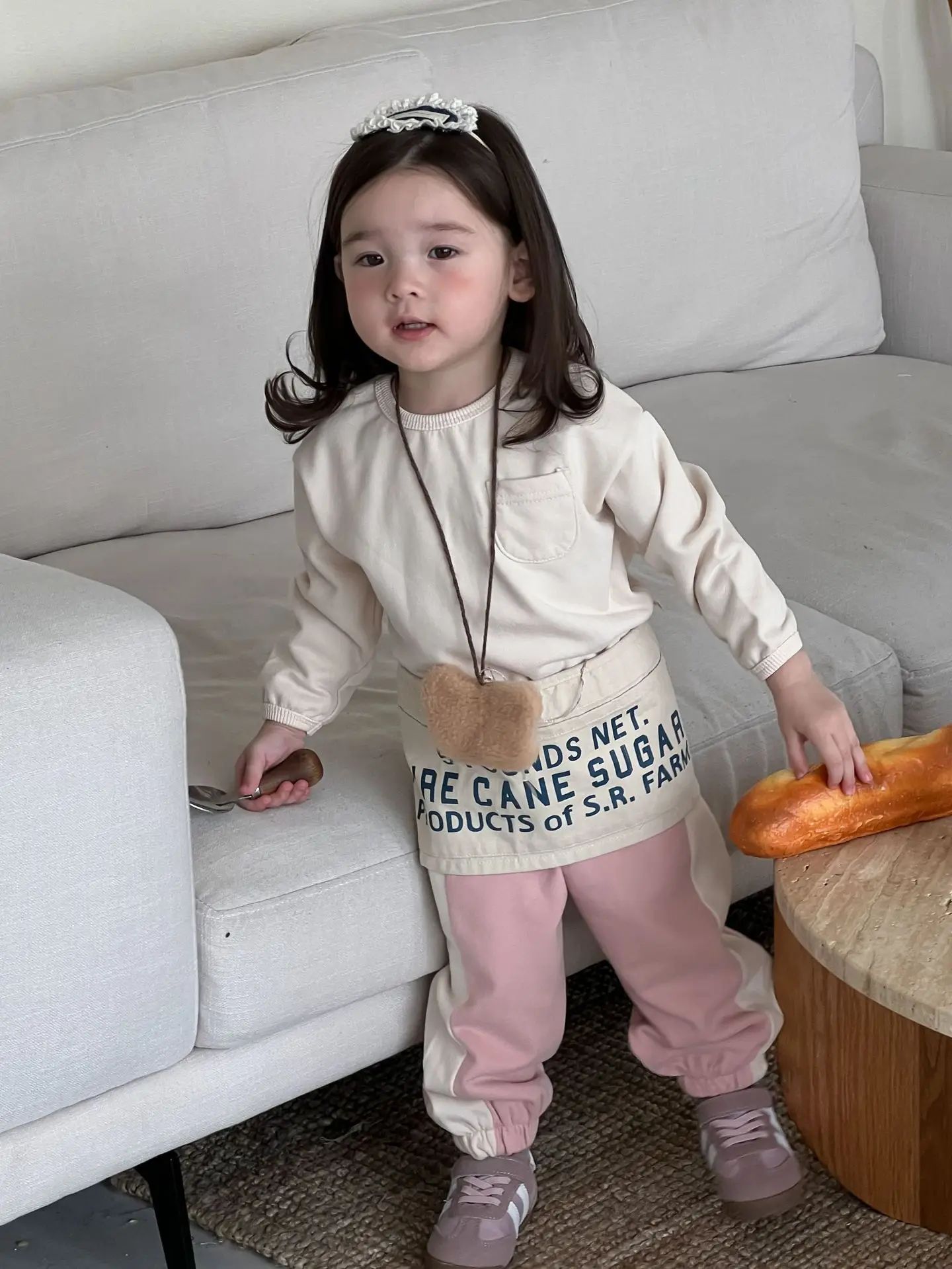 2024 Autumn New Baby Girl Long Sleeve Clothes Set Infant Girl Casual Sweatshirt + Pants Gym Suit Toddler 2pcs Outfits