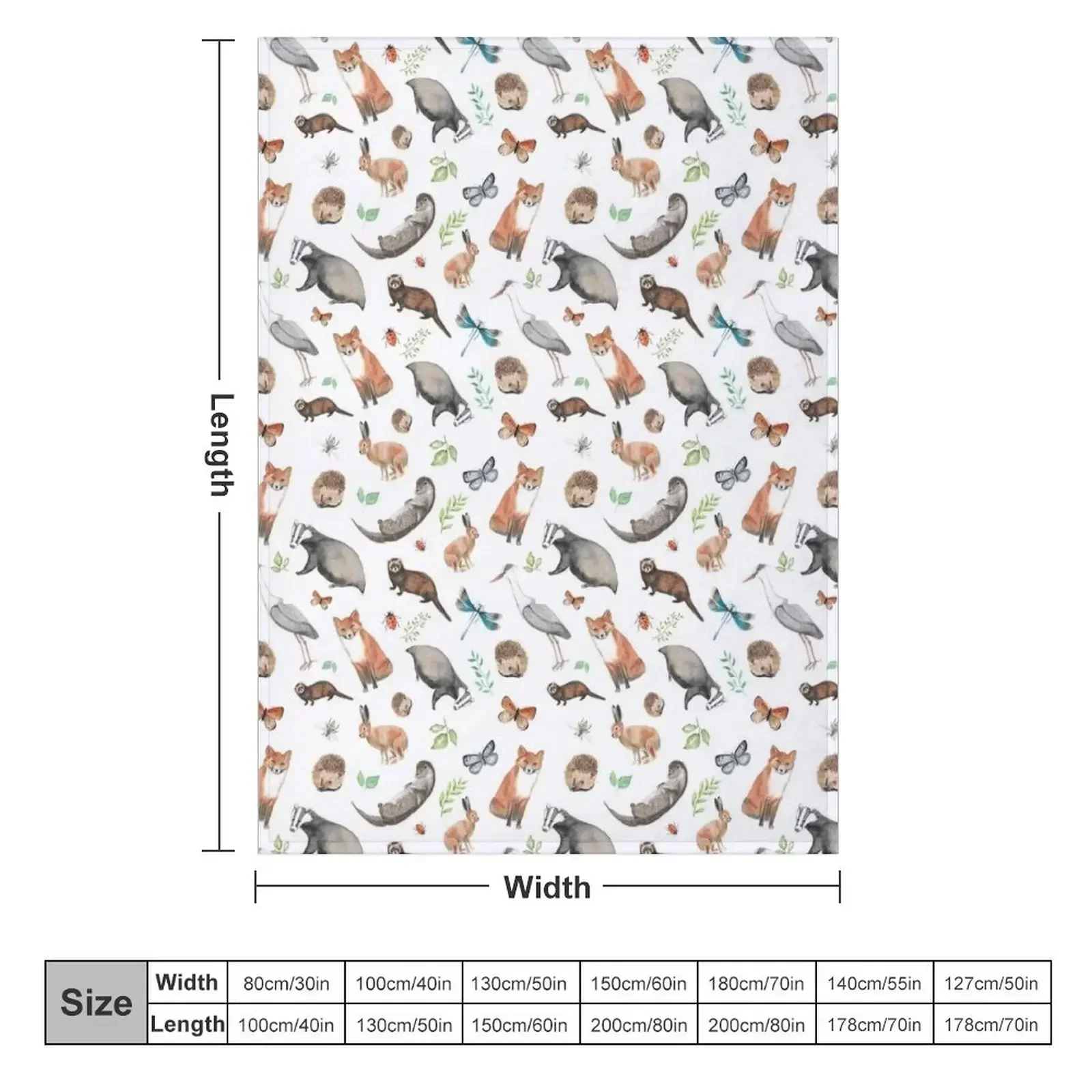 British Wildlife Throw Blanket Decorative Sofas Sofa Throw Designers Decorative Sofa Warm Flannel Blankets