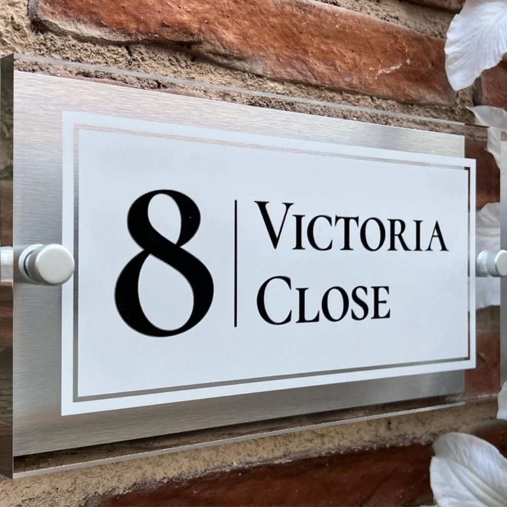 Customized Acrylic House Number Street Name Company nameplate  Personalized design