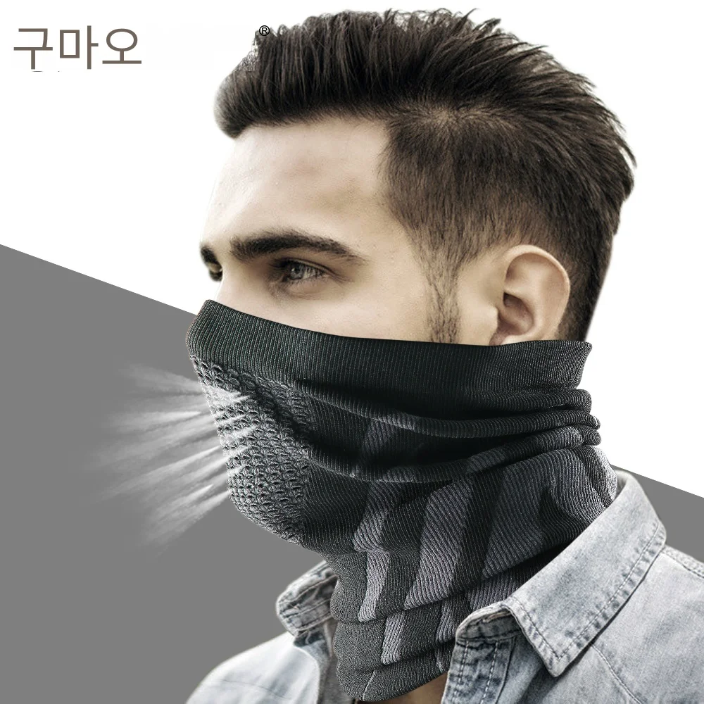 Thermal Face Bandana Mask Cover Neck Warmer Gaiter Bicycle Cycling Ski Tube Scarf Hiking Breathable Masks Print Women Men Winter
