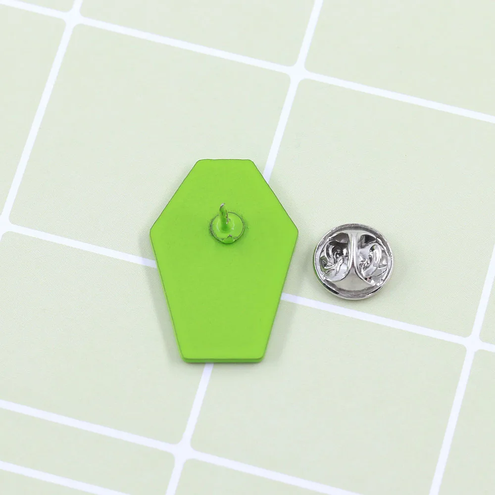 Necron-Logo Emaille-Pin Gotischer Sarg Ankh-Brosche Necrontyr-Zubehör Alien Mechanische Rasse Desktop-Strategie Gamer-Fans Geschenk – Detail 3