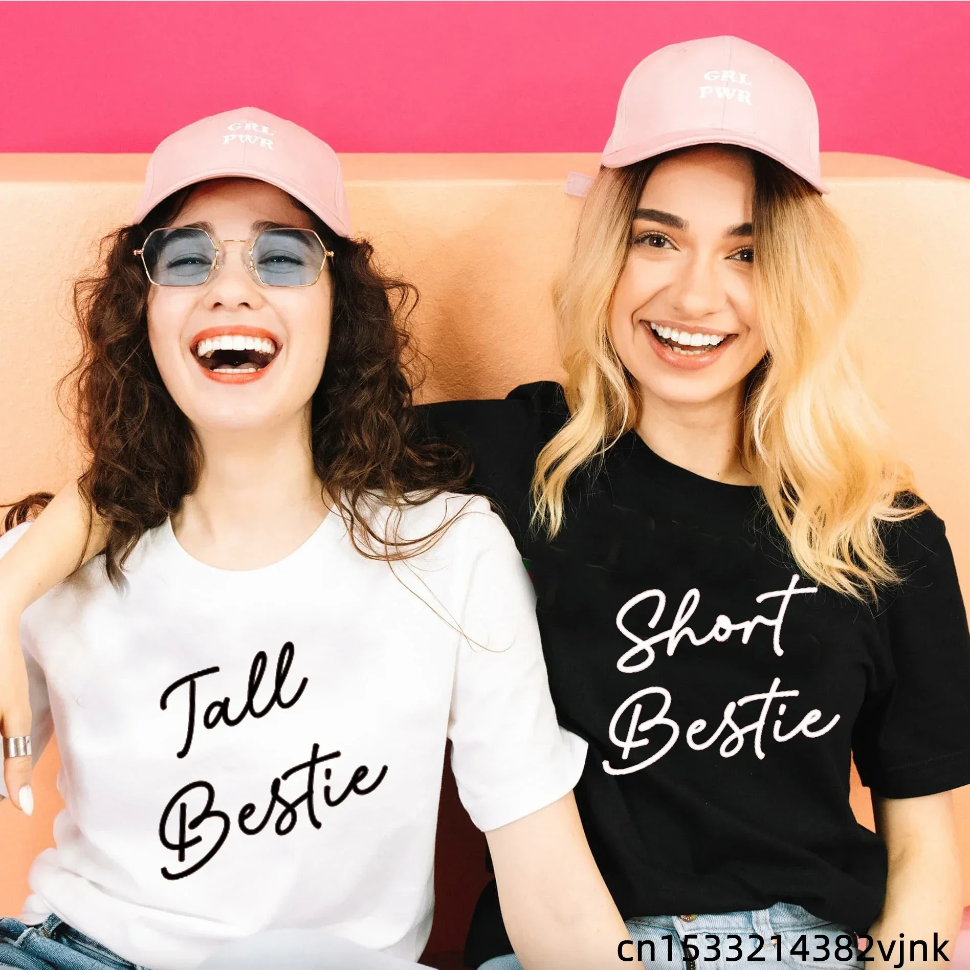 Tall Bestie Bride Bachelorette Wedding Party Women Tee Shirt Fashion Casual ladies basic O-collar Short Sleeved T-shirt Cotton