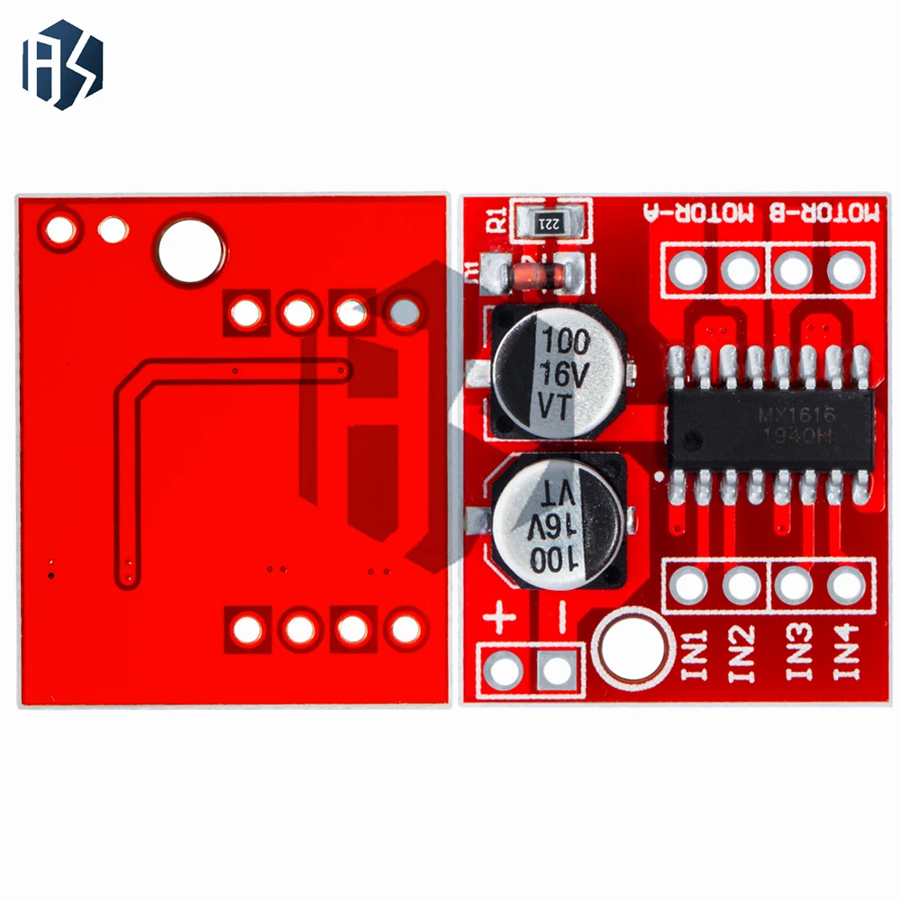 โมดูลไดรเวอร์มอเตอร์ Dual H-Bridge L298N – ควบคุมความเร็ว PWM, ฟังก์ชันถอยหลัง (รองรับ DC/Stepper)