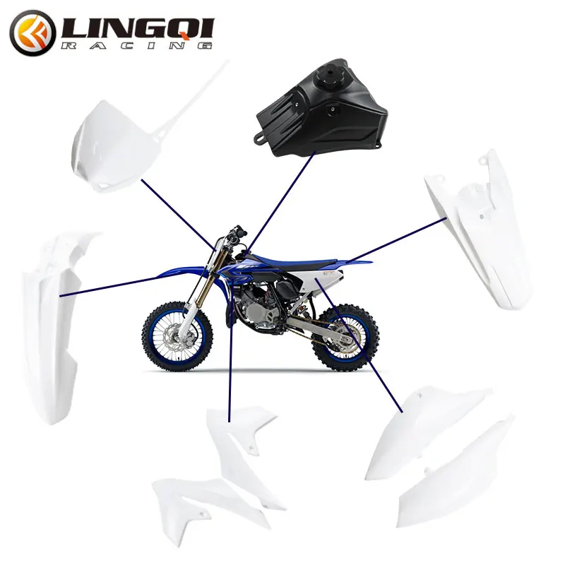 LYNNCHI Motorcycle YZ 65 Fairing Kit Full Body Cover Plastic Fender For YH65 YZ65 Pit Dirt Bike Off Road Accessories