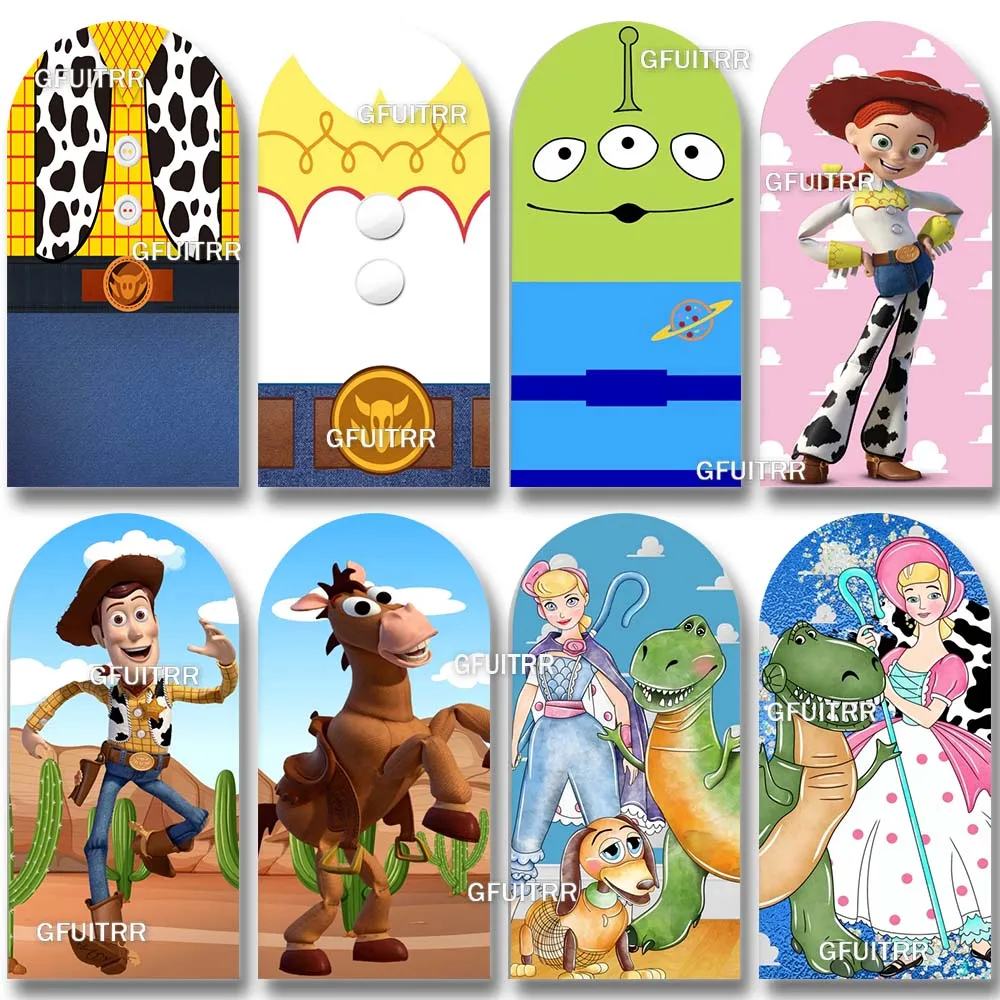 

Фон «История игрушек», арочная крышка, детский день рождения, украшение для вечеринки, игрушка, мультяшный фон для фотосъемки, детский душ, реквизит для фотобудки