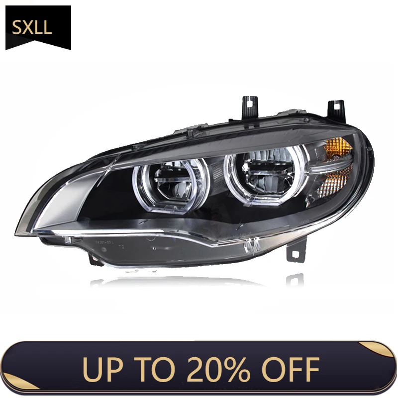 

SXLL For 2008-2014 X6 E71 Headlight Modification Upgrade New Glow Diode Headlight Everyday Running Light X6 Headlight