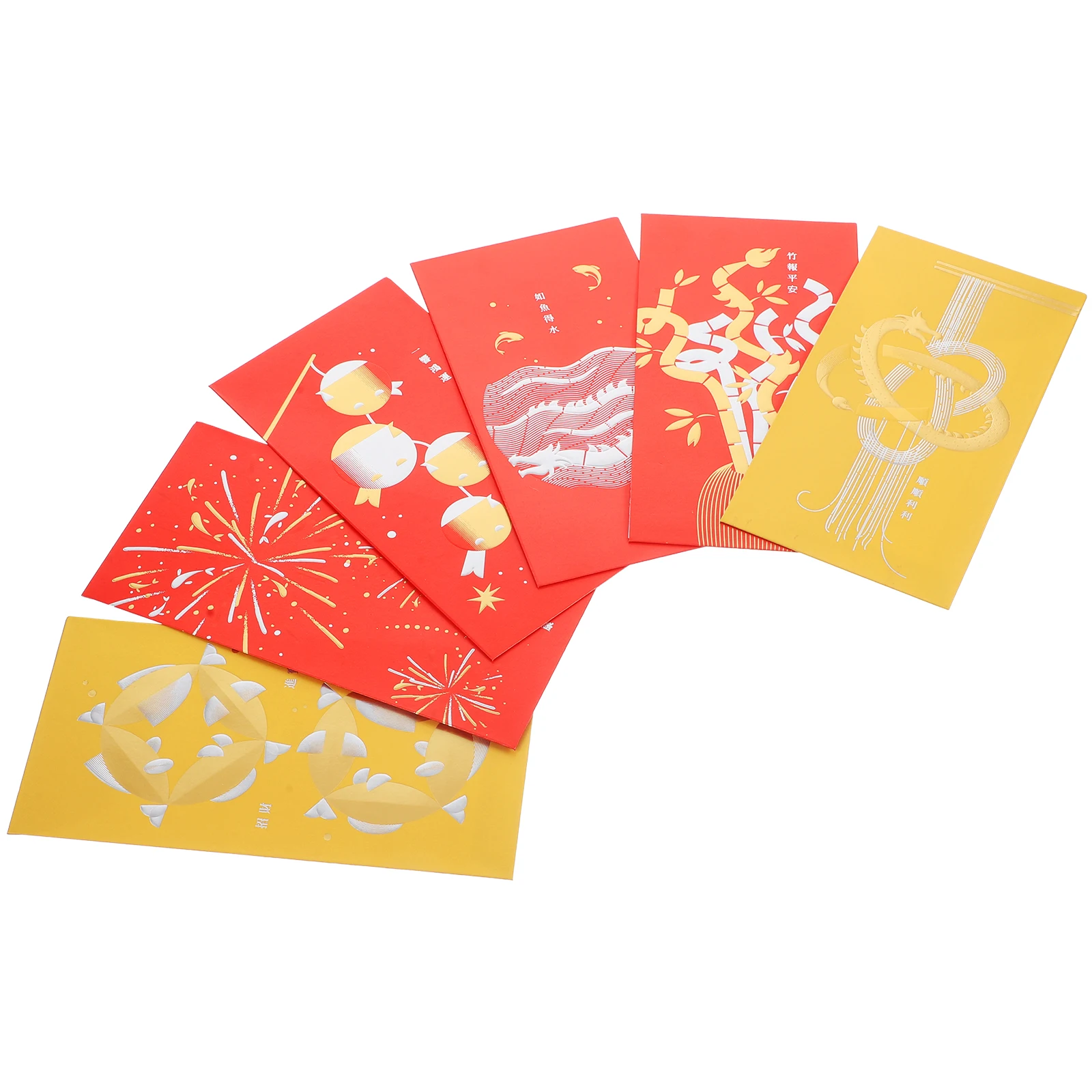 

6 Pcs Red Envelope Bag Chinese Lucky Money Envelopes Spring Festival Packet Pocket