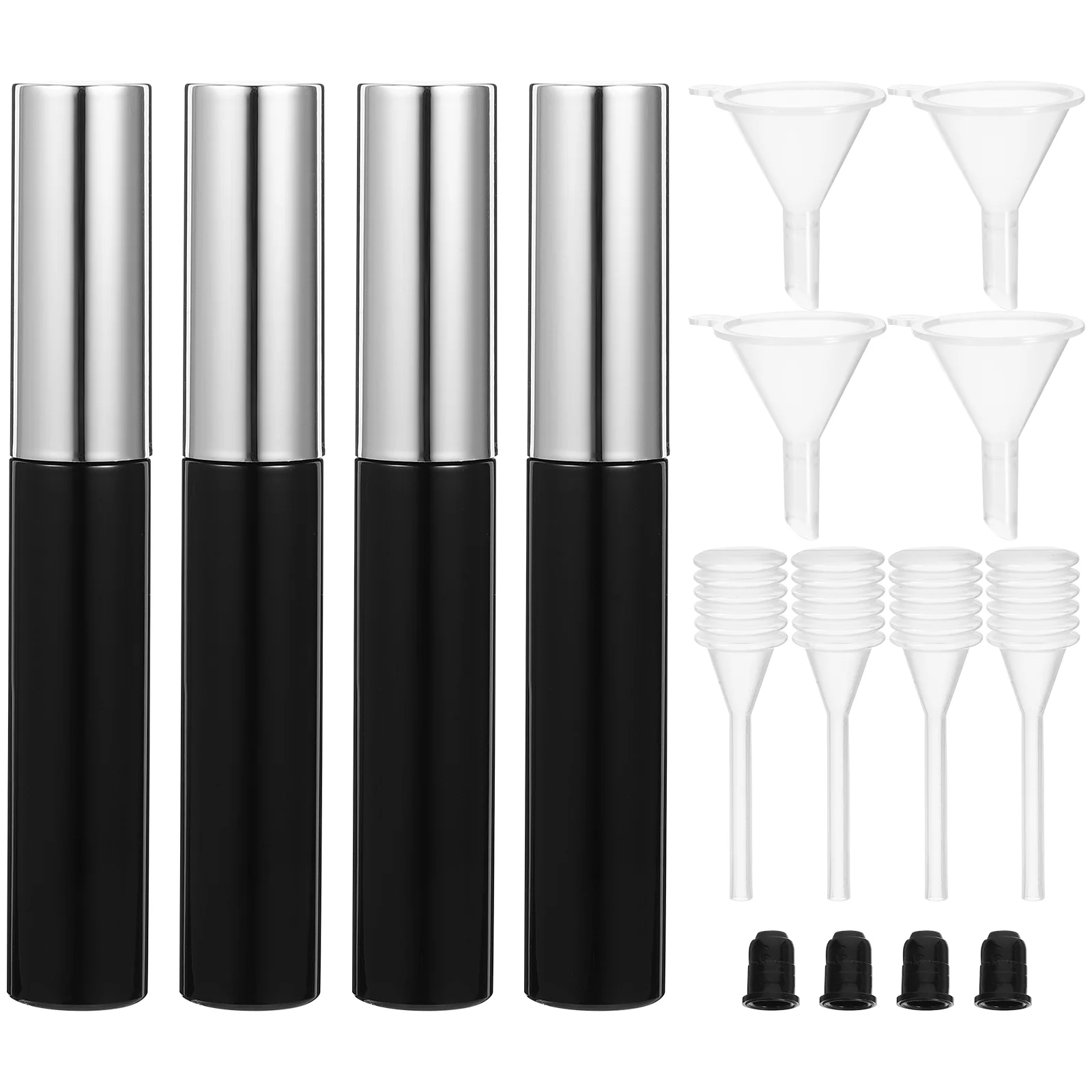 

4 Pcs Empty Eyeliner Bottle Refillable Eyelash Grow Oil Container Packaging Material Tube Vials