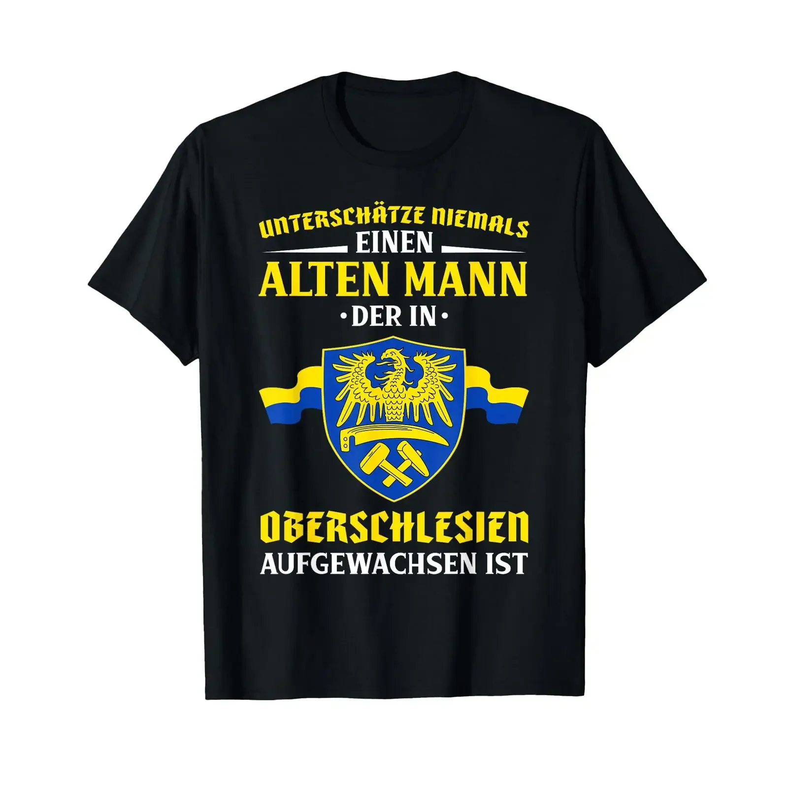 Never Underestimate an Old Man from Upper Silesia T Shirt vintage Washed Versatile streetwear Comfortable Top For Everyday Wear