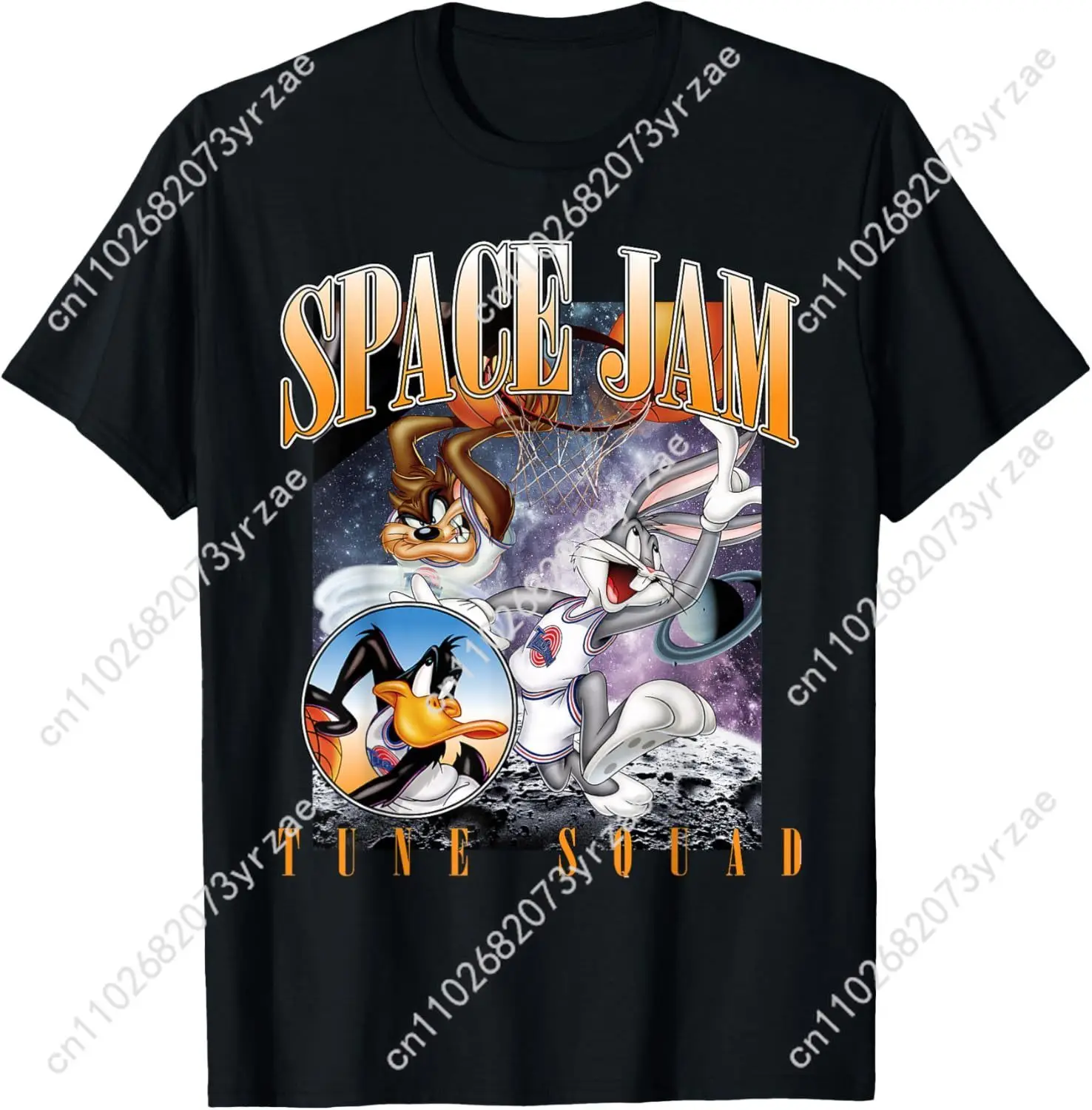 

Повседневная футболка Space Jam Tune Squad для мужчин и женщин, хлопковая модная футболка высокого качества с короткими рукавами, мягкие дышащие топы