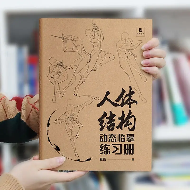 Anime Characters Tracing Sketch Hand Painted Tutorial Book Human Body Structure Dynamic Copy Practice Line Draft Practice Books