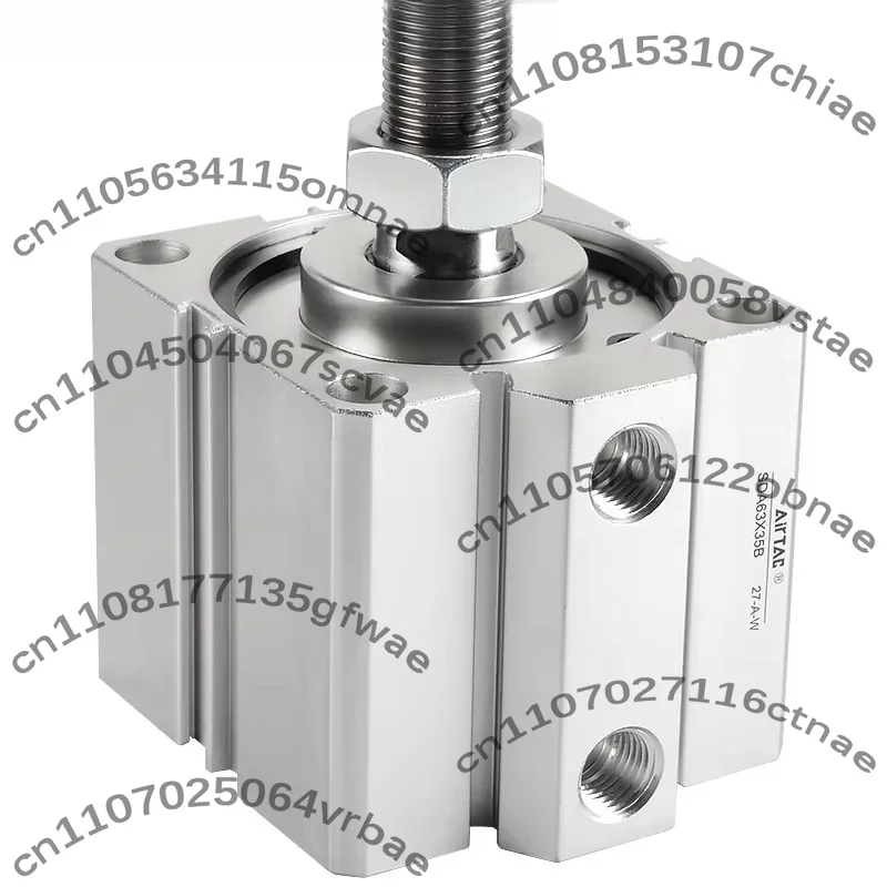 Pneumatic small high thrust ultra-thin cylinder SDA63X80 50X100 40X75B with non-magnetic outer teeth