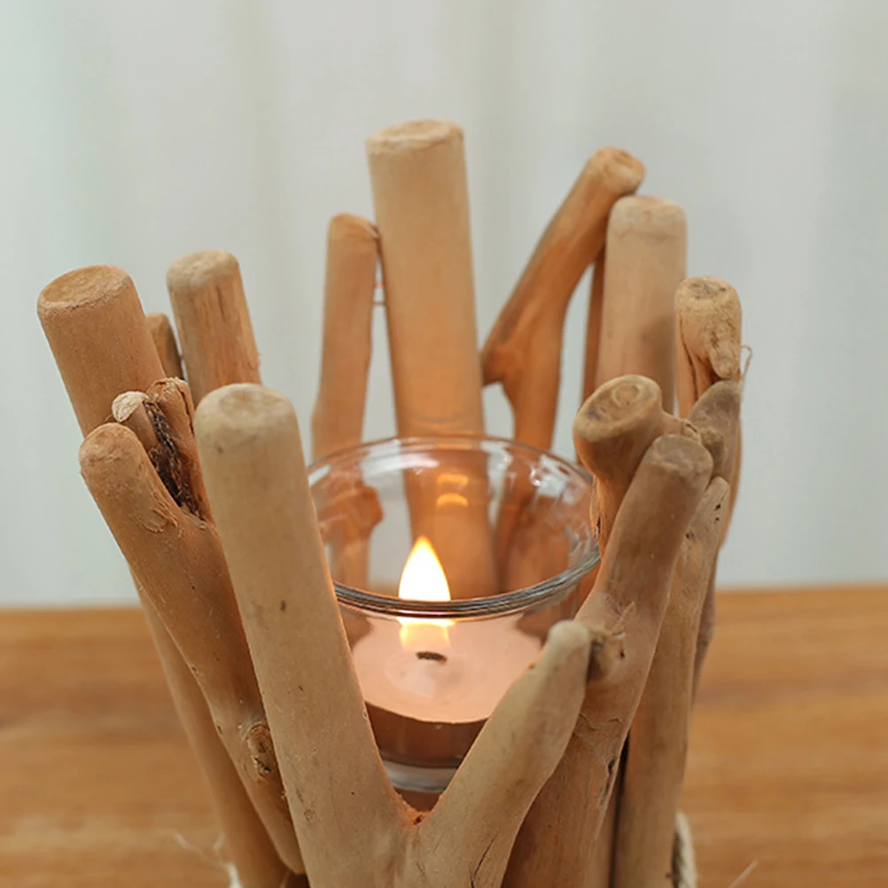 

Wood leholder Stick Party elabra Bamboo C Centerpieces Table Home Decor Dorm Warm Atmosphere Gift C St