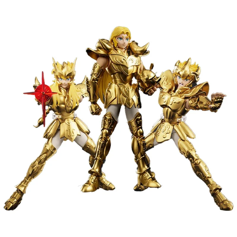 Anime Saint Seiya Beyond Edition Aries Mu Leo Aiolia Scorpio Milo Gold Saint Building Blocks Figure Model Toy Gift Peripheral