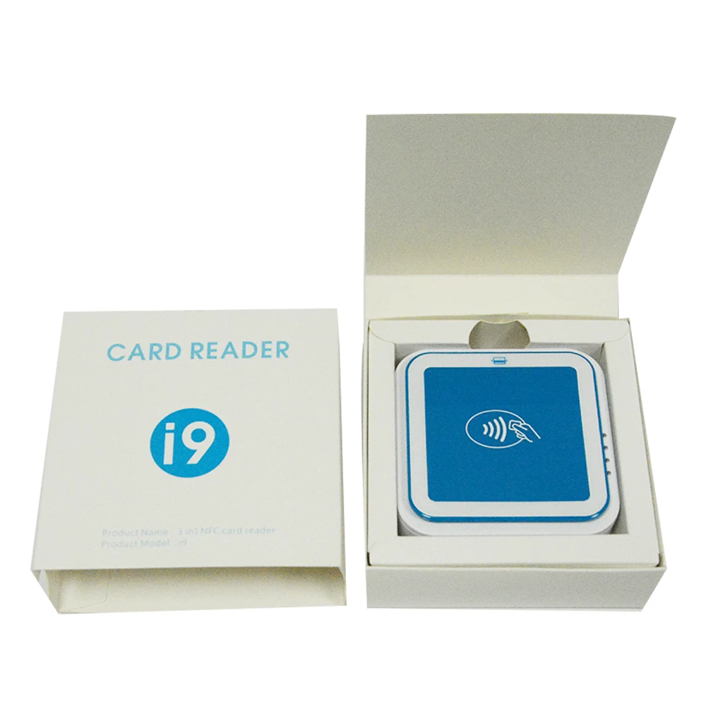 RFID Bluetooth Smart Card Reader Writer IC Chip MSR Kartenleser für Windows Android IOS E-Bank Zahlung I9
