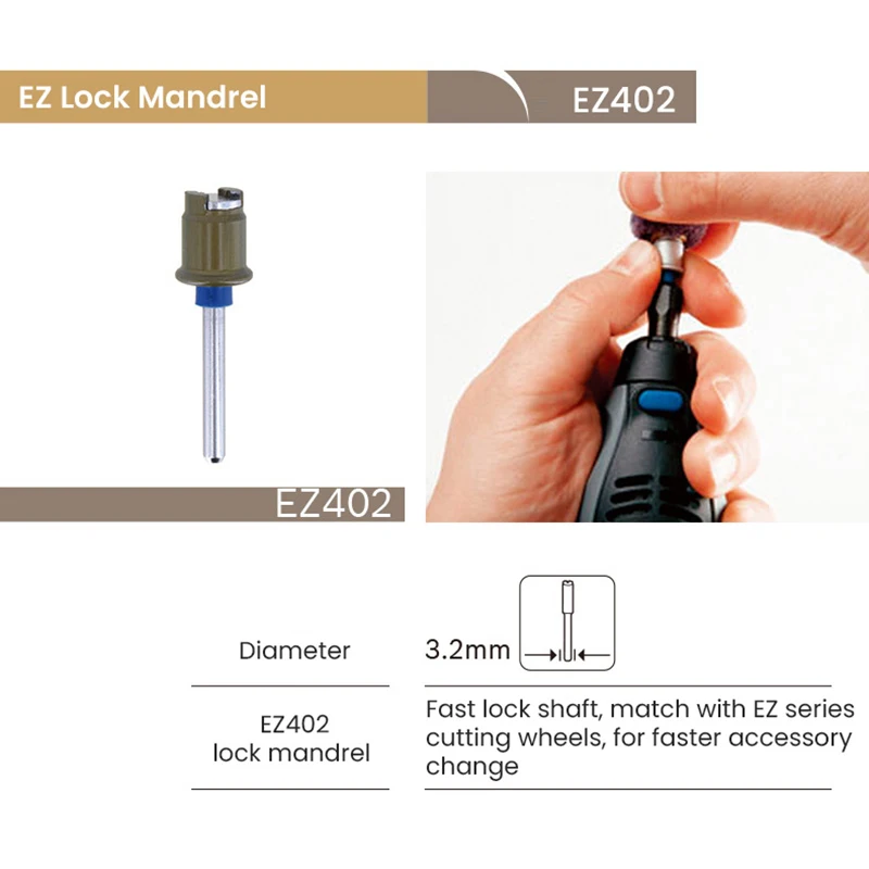 Imagem -06 - Dremel Ez402 Ez-mandril-mandril Ferramenta Rotativa para Cortar Discos Polegada